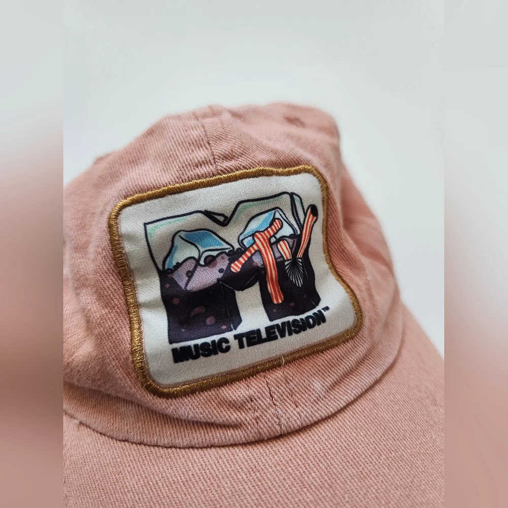 MTV Adjustable Hat Peach‎ Color One Size